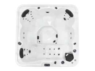 Leisurerite Swim Spa showing jets for hydrotherapy and relaxation