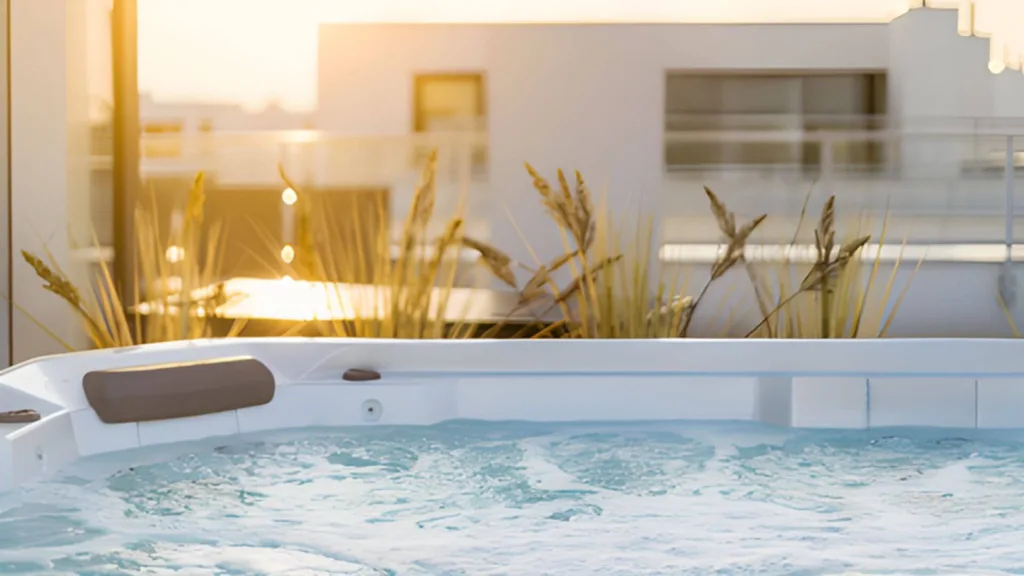 Swim Spa placed at a balcony
